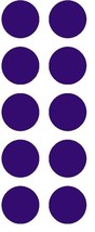 1-1/2&quot; Purple Round Color Coded Inventory Label Dots Stickers MADE IN USA  - £1.96 GBP+