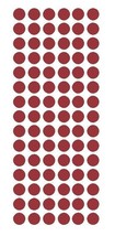 1/2&quot; BURGUNDY Round Vinyl Color Coded Inventory Label Dots Stickers USA ... - $1.98+