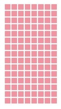 1/4&quot; Pink Square Color Coding Inventory Label Stickers Made In The USA  - $1.98+