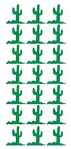 112 Green 1-1/4&quot; Cactus Stickers FIESTA Western Envelope Seals FREE SHIP... - $3.89