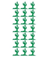 112 Green 1-1/4&quot; Cactus Stickers FIESTA Western Envelope Seals FREE SHIP... - £3.05 GBP