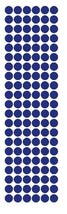 3/8&quot; Dark Blue Round Vinyl Color Code Inventory Label Dot Stickers - £1.58 GBP+