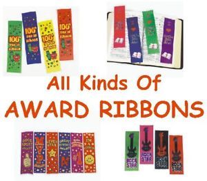 All Kinds Of Award Ribbons Choose Sports CHURCH  grad School - $3.95 - $5.49