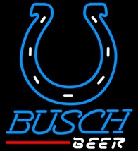 Busch Beer NFL Indianapolis Colts Neon Sign - £558.74 GBP