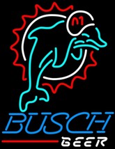 Busch Beer NFL Miami Dolphins Neon Sign - £558.74 GBP