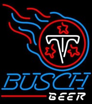 Busch Beer NFL Tennessee Titans Neon Sign - £558.74 GBP