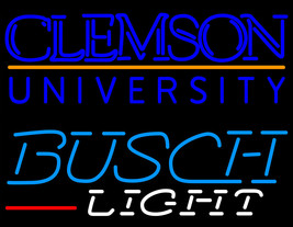 Busch Light Clemson University Neon Sign - £558.74 GBP