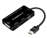 CableDeconn Multiport 4-in-1 HDMI to HDMI DVI 4K VGA Adapter Cable with ... - $34.19
