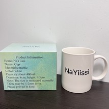 NaYiissi Cup Large Coffee Mug with Handle for Men Women Office Work, White - $10.99