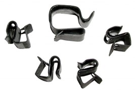 1963-1965 Corvette Clip Set S Clip Horn Wire 4 Small Clips And 1 Large Clip - $19.75