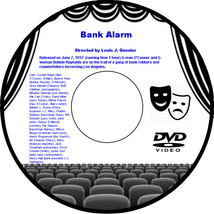 Bank Alarm 1937 DVD Film Crime Conrad Nagel Eleanor Hunt Vince Barnett - £3.98 GBP