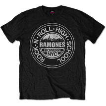 Ramones Rock &#39;N Roll High School, Bowery, Nyc Official Tee T-Shirt Mens Unisex - £24.96 GBP