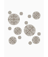 WallPops Brown Geometric Appliqués/Wall Stickers, Rococo Medallions, 2 Pack - £22.50 GBP