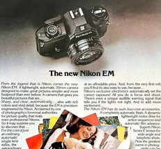 Nikon EM 35mm Camera 1979 Advertisement Vintage Photography Olympics DWKK7 - £31.85 GBP