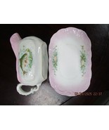 ANTIQUE ZDEKAUR MORITZ ALTHROLAU GERMAN GRAVY BOAT WITH UNDER PLATE FISH... - $128.63 CAD