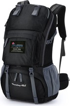Mountaintop 40L Hiking Backpack For Women And Men Outdoor Travel Camping, Black. - £59.05 GBP