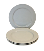 POTTERY BARN Great White Traditional Rim Shape Four Chop Plates Dinners 12 1/4&quot; - £28.96 GBP