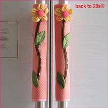 Backto20s Twin Pack Refrigerator Handle Covers (Flower Pink-White) - £5.44 GBP