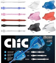 Harrows CLIC System set of 3 Dart Shafts Stems - 23 mm - Short - White - $12.06 CAD