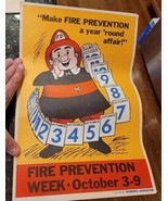 Vintage Fire Prevention Year &#39;Round Affair Poster by American Insurance ... - $661.55 MXN