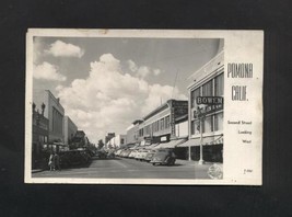 Vintage Postcard 1940s 1950s Pomona CA Second Street Advertising Old Cars - £7.80 GBP