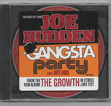 Joe Budden Feat. Nate Dogg Gangsta Party Limited Edition Def Jam 2005 Promo CD - £3.87 GBP