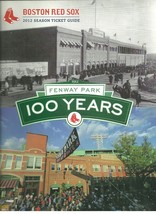 2012 Boston Red Sox Season Ticket Guide Folio Fenway Park 100th Year - £12.02 GBP