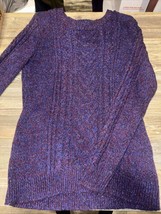 Old Navy Purple Cable Knot Sweater Size Medium. Nwot. ￼ - £10.10 GBP
