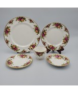 Royal Albert Bone China Old Country Roses 5pc Place Setting Rare Find Vt... - €58,12 EUR