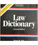 Barron&#39;s Law Dictionary 1984 2nd Edition PB Steven Gifis Legal Terminolo... - €23,44 EUR