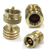 BBQ Grill Conversion Brass Adapter For Saver 1lb Propane Bottle Tank Refill - $9.13