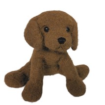 Brown Chocolate Labrador Retriever Puppy Dog Realistic Plush Stuffed Animal 10&quot; - £27.69 GBP