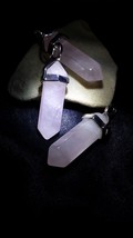 Rose Quartz White Light Healing Talisman Pendulum Wiccan Ward Off Negative - £47.25 GBP
