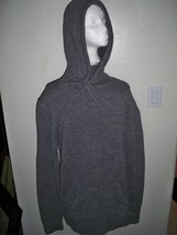 MEN&#39;S GUYS BROOKLYN CLOTH CO. KNIT SWEATER PULLOVER HOODIE GRAY NEW $75 - $46.99