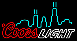 Double Stroke Coors Light City Logo Neon Sign - £558.74 GBP