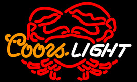 Coors light crab neon sign 20  x 20  thumb200