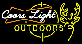 Coors Light Outdoors Deer Neon Sign - £567.56 GBP