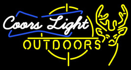 Coors Light Outdoors Deer Neon Sign - £545.96 GBP
