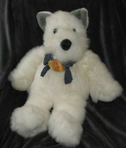 Soft Classics 1997 Geoffrey Commonwealth Big Large Fluffy White Gray Dog Plush - £63.49 GBP