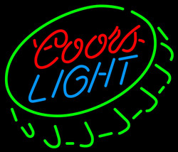 Coors Light Open Bottle Cap Neon Sign - £560.10 GBP