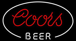 Coors Beer White Oval Neon Sign - £549.67 GBP