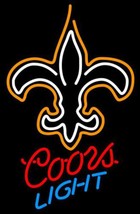 Coors Light NFL New Orleans Saints Neon Sign - £550.05 GBP