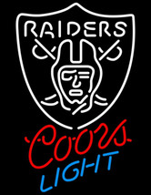 Coors Light NFL Oakland Raiders Neon Sign - £550.05 GBP