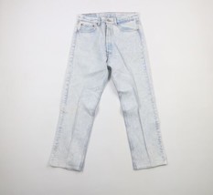 Vintage 90s Levis 501xx Mens 32x30 Distressed Button Fly Acid Wash Jeans USA - £67.45 GBP