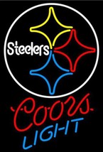 Coors Light NFL Pittsburgh Steelers Neon Sign - £556.73 GBP