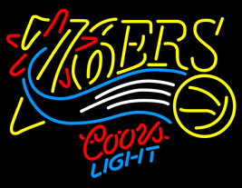 Coors Light NBA Philadelphia 76ers Neon Sign - £556.73 GBP