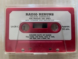 Radio Reruns Golden Days Abner Jack Benny, Amos N Andy Bob Hope Cassette - £4.71 GBP