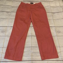 Polo Ralph Lauren Suffield Pants Mens 34x32 Flat Front Salmon Chino - £14.09 GBP