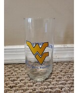 West Virginia University Mountaineers Drinking Glass, 6&#39;&#39; Tall Vintage  - $146.07 MXN
