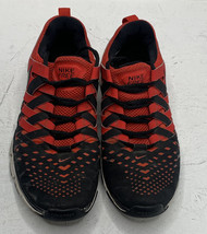 nike free trainer 5.0 Men’s Sz 7 Red Black Woven Finger trap Lace Up Sne... - £24.80 GBP
